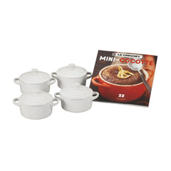 Mini Cocottes Set with Cookbook